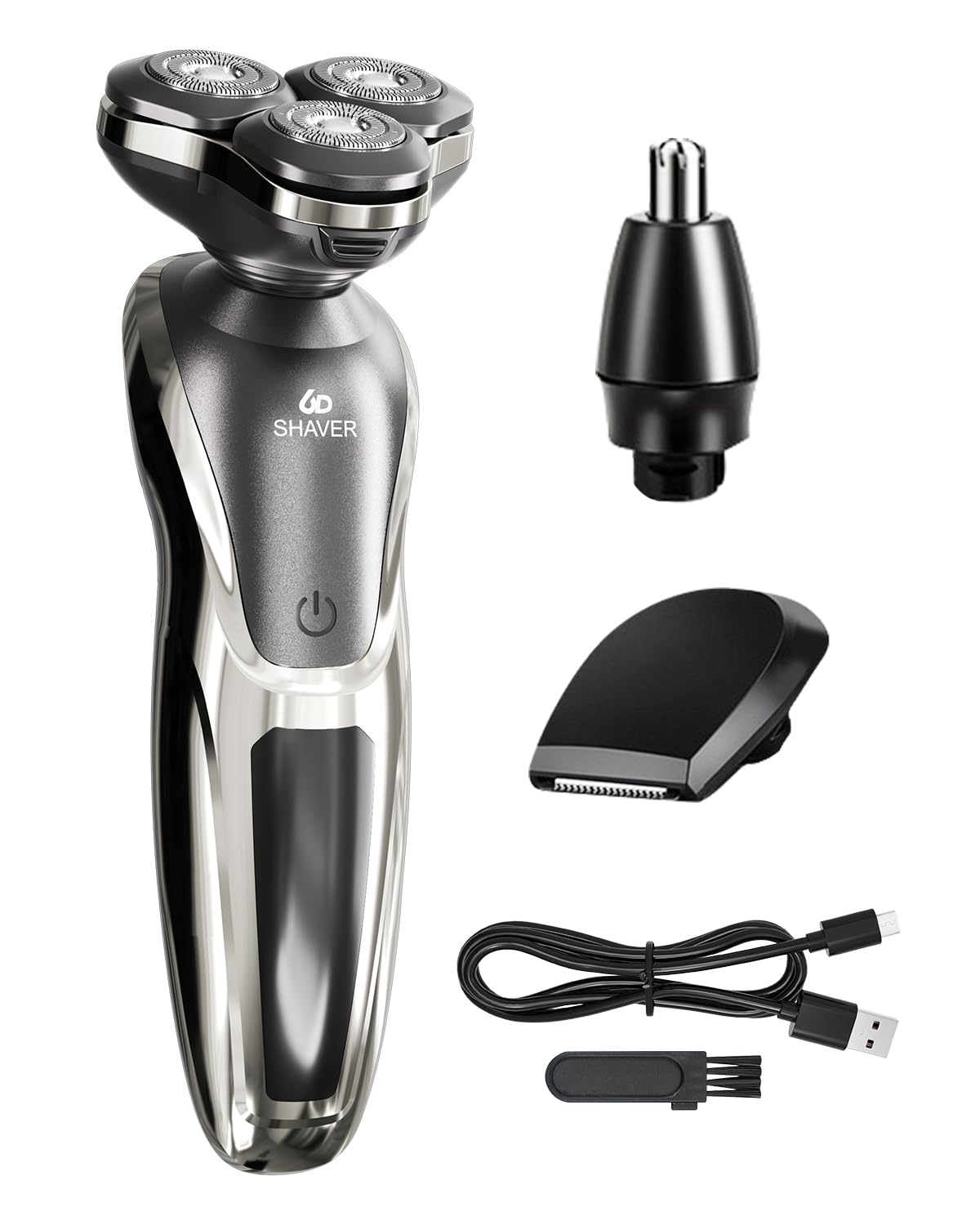 Amazon | ひげそり 電動シェーバー 【3in1多功能＆54枚刃】360°回転式